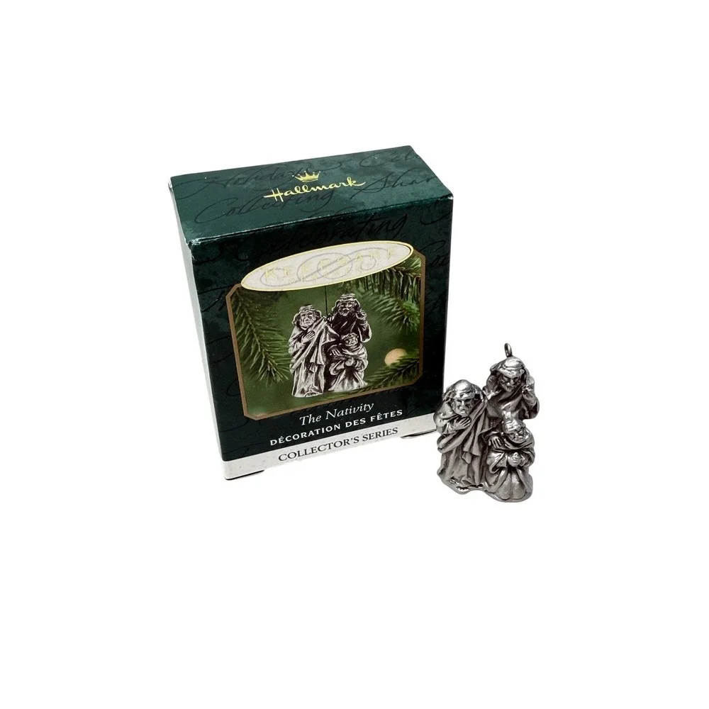 Hallmark Keepsake Ornament The Nativity Fine Pewter 2000 Collector Series
